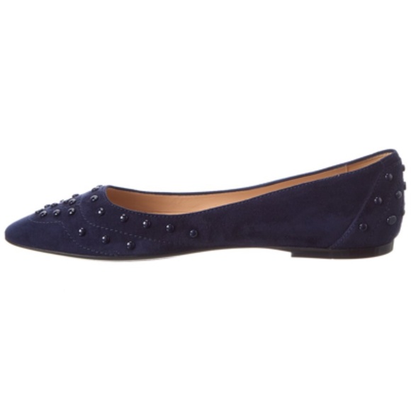 TODS blue studded ballerina flats - Picture 4 of 12